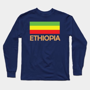 Beautiful Ethiopian flag Long Sleeve T-Shirt